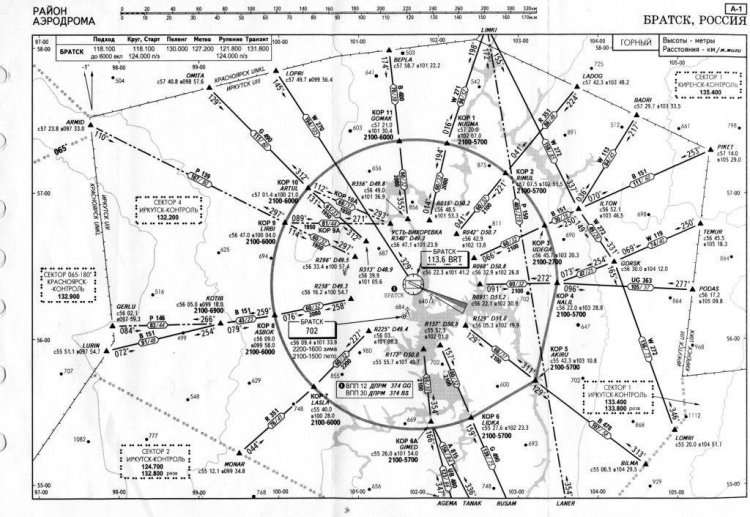 Карта воздушных зон