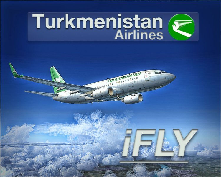 Ливрея Turkmenistan Airlines для модели iFLY Boeing 737-700. - FS2004 .