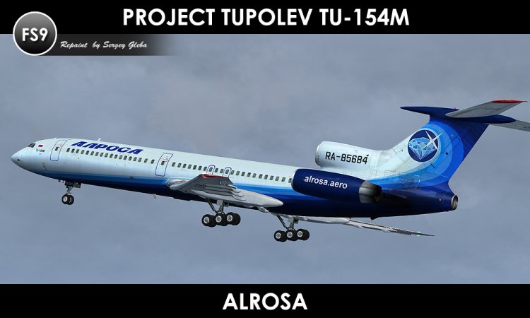 Project Tupolev Ту-154М - Алроса - FS2004 Ливреи И Текстуры Для.