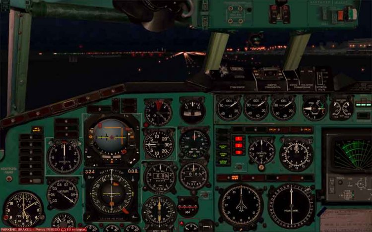 Широкоформатная панель Ту154Б-2 - FS2004 Панели самолетов - Avsim.su