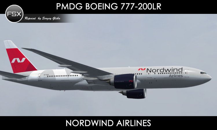PMDG Boeing 777-200LRX - Nordwind Airlines - FSX Ливреи И Текстуры.
