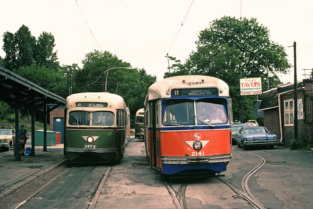 SEPTA_2141_and_2673_at_Darby_Rt11_May_76