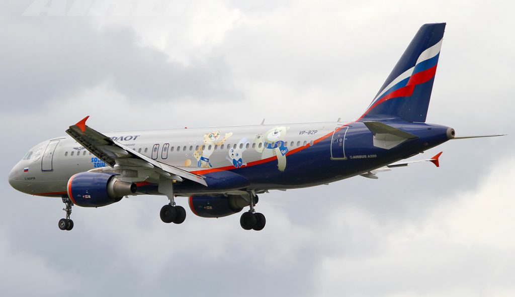 Олимпийские спецборта «Сочи-2014» (Airbus A320, борты VP-BRZ и VP-BZP)