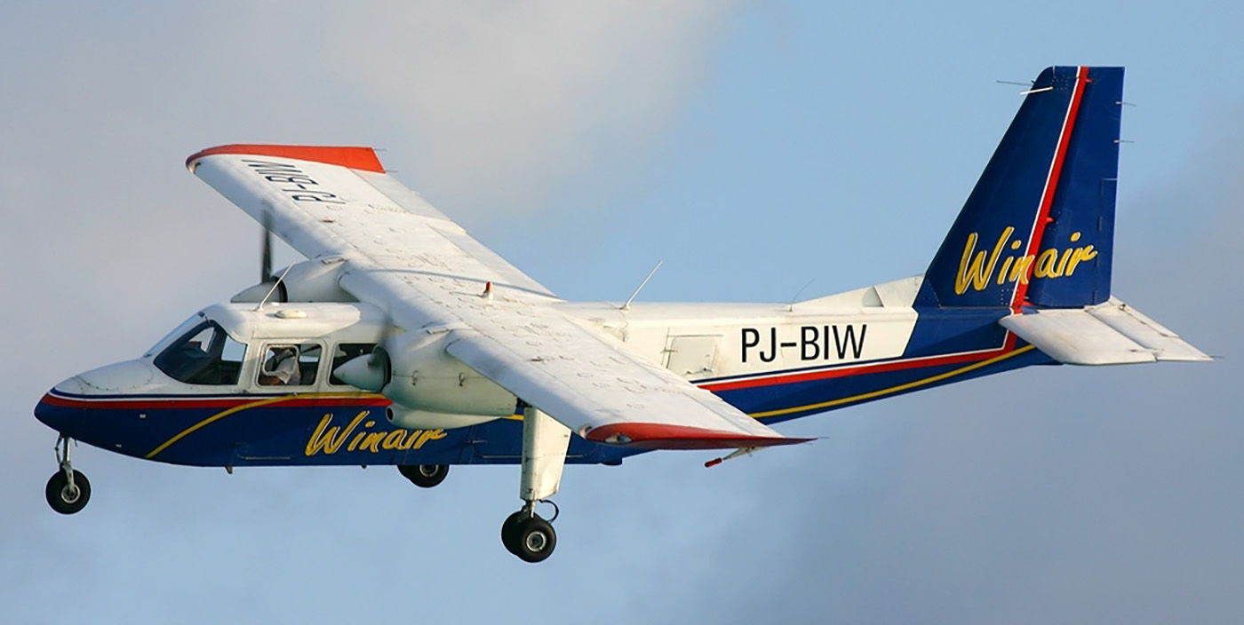 Самый маленький пассажирский самолет в мире: BN-2 Islander