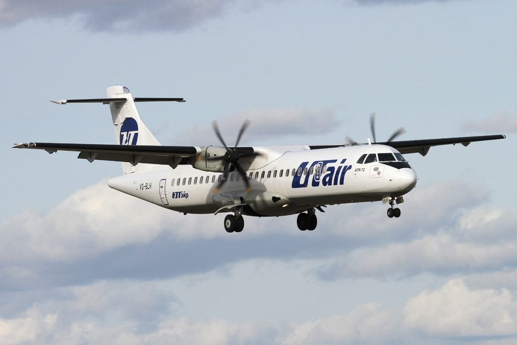 Самолет ATR 72-500 авиакомпании ЮТэйр