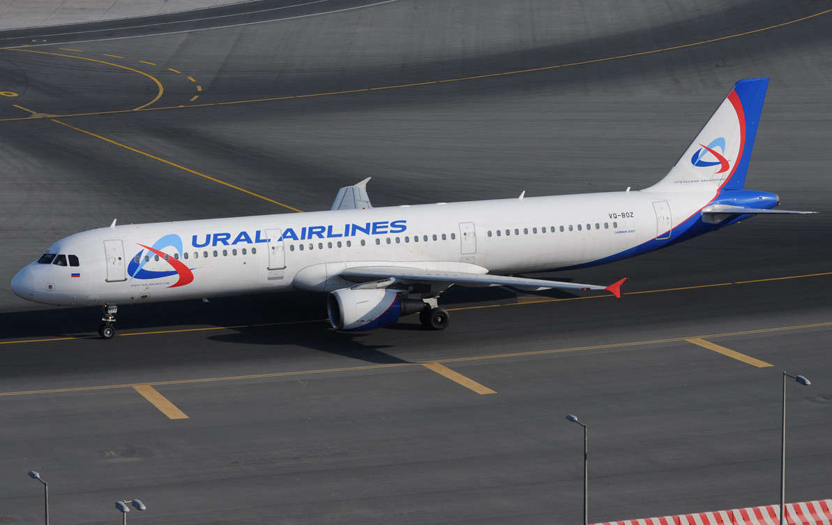 самолет Airbus A321 в авиакомпании Уральские авиалинии