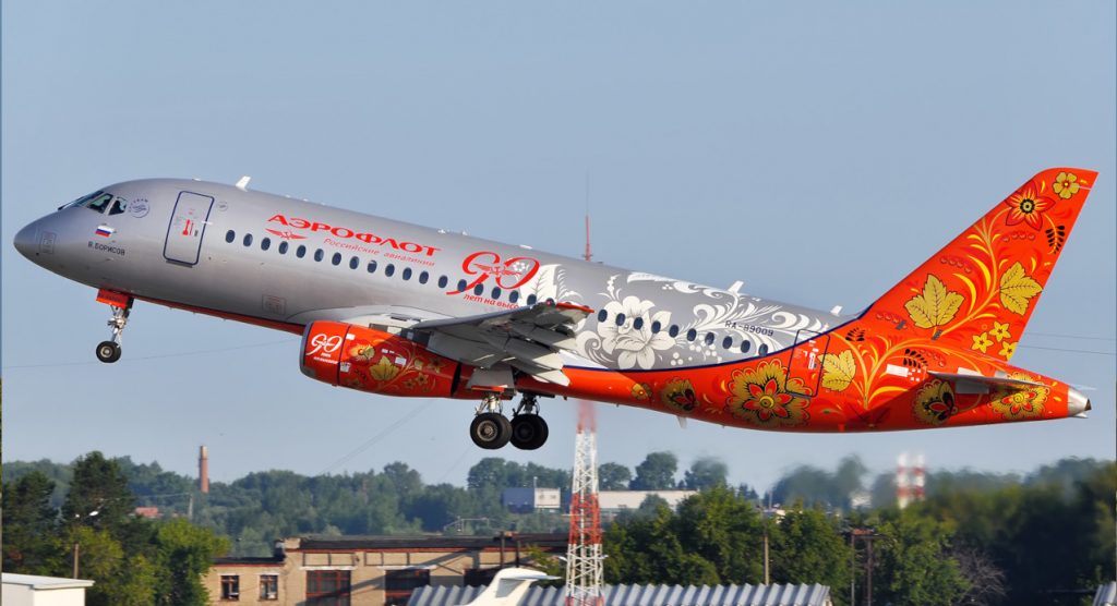 Ливрея «Хохлома» (Superjet 100, борт RA-89009)