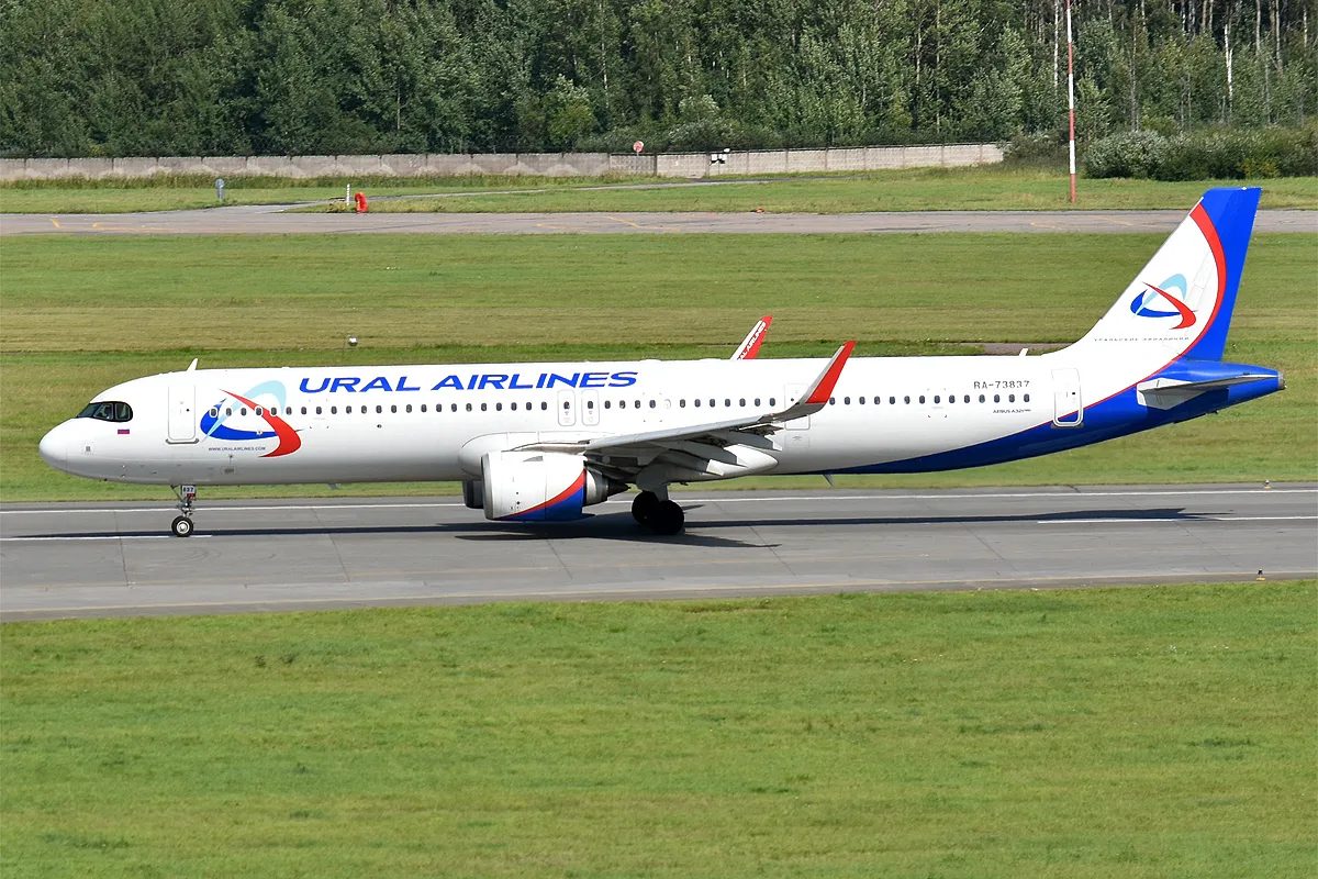самолет Airbus A321neo в авиакомпании Уральские авиалинии