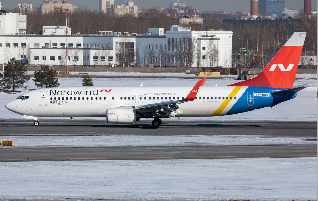 Nordwind Airlines Гибрид UIA / МАУ (Boeing 737-800, борт VP-BDU)